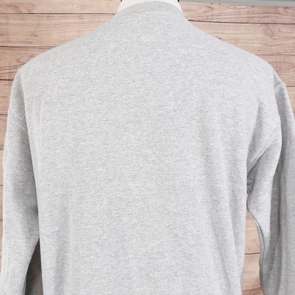 SLU ST LOUIS UNIVERSITY LOGO BILLIKENS SEWN ON GREY CREW NECK SWEATSHIRT M - Picture 4 of 5